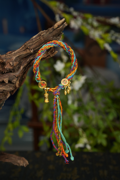 Pulsera Trenzada Mística "Cinco Elementos" – Para Manifestar Riqueza y Buena Suerte