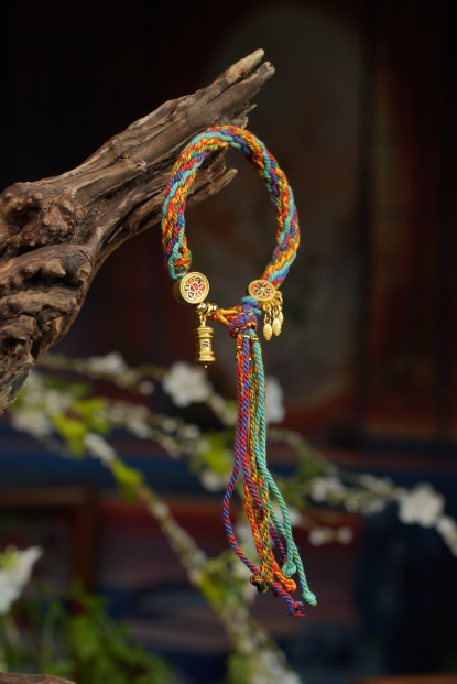 Pulsera Trenzada Mística "Cinco Elementos" – Para Manifestar Riqueza y Buena Suerte